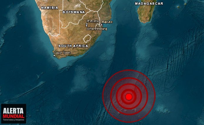 Dos fuertes terremotos de magnitud 6.8 y 6.1 sacuden el Océano Pacifico e Indico