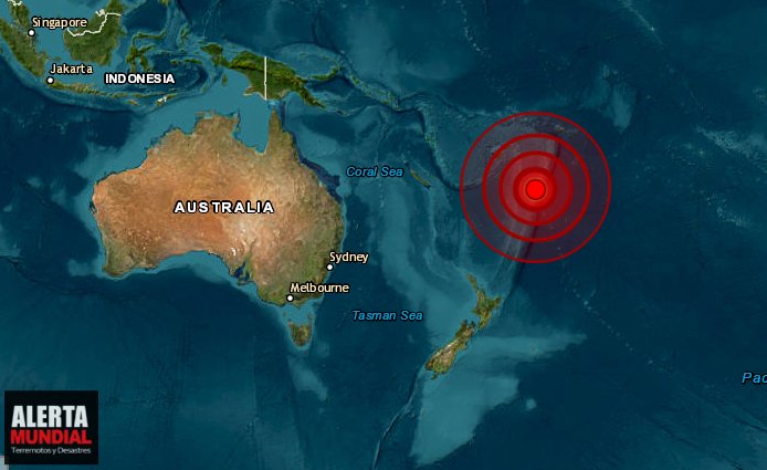 Terremoto golpea Fiji hace poco minutos sin aviso de tsunami