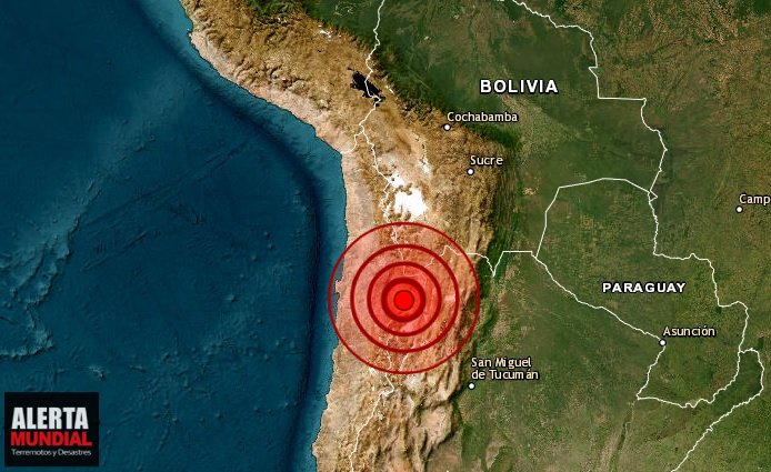 Chile sismo moderado se registra en la region de Antofagasta