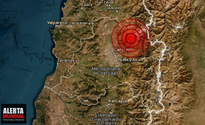 Fuerte sismo en Santiago de Chile provocó pánico sin aviso de tsunami