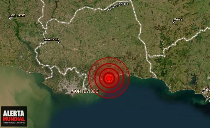 Uruguay: Fuerte sismo inusual sacude Canelones se percibe hasta Montevideo