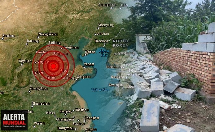 Varios heridos e inmuebles colapsados tras un poderoso sismo superficial registra en el noreste de China