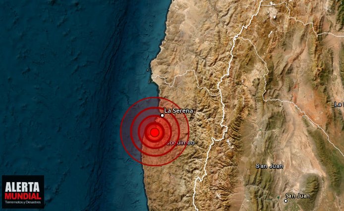 Fuerte sismo se registra en Coquimbo y se siente en Santiago de Chile