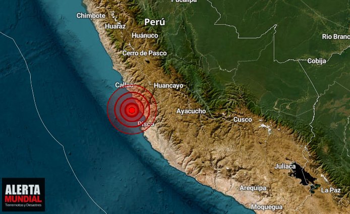 Fuerte sismo se percibe en Lima, Perú