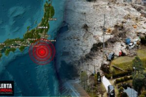 Informan un tsunami en las costas de Japón desencadenado por una seria de sismos VIEOS
