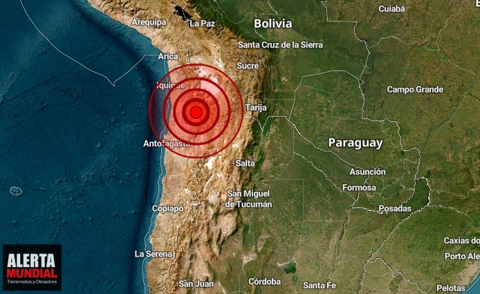 Fuerte temblor sacude a la zona norte de Chile
