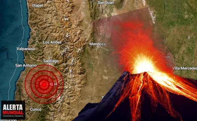 Se enciendes las alarmas por Complejo Volcánico Laguna del Maule en Chile tras muchos sismos
