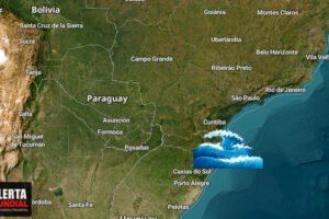 Tsunami meteorológico arrastró todo a su paso en el mar de Brasil causando pánico y quedo grabado en video