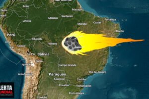 Supuesto cometa gigante como bola de fuego cruza los cielos de varios estados de Brasil