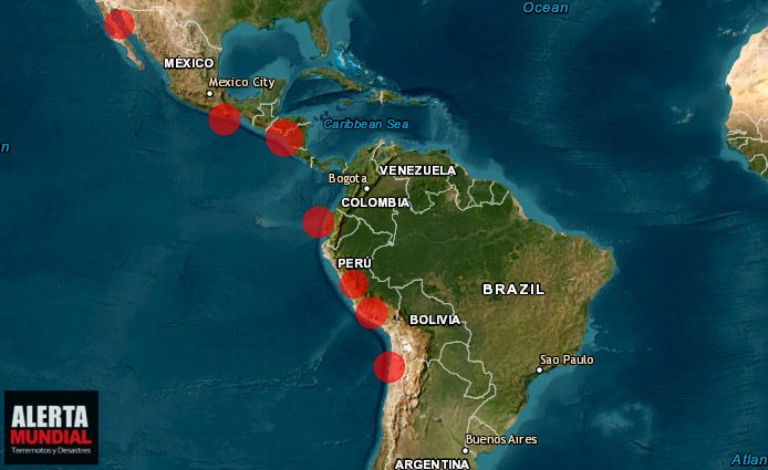 Actividad Sísmica en América Latina Perú, Chile, Ecuador, Nicaragua y México Registran Movimientos Telúricos