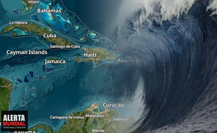 El mar se sale como un tsunami grandes olas azotan Jamaica