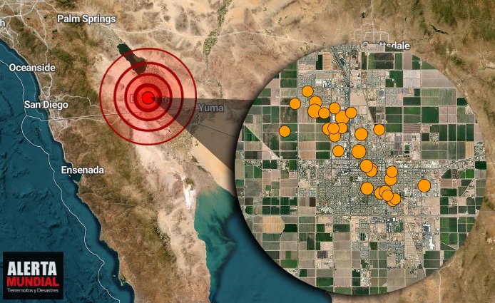 Enjambre sísmico en La falla de San Andrés Mexicali y Tijuana sacudido por mas de 50 temblores