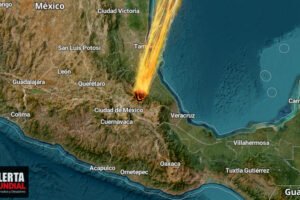 Misterioso fenómeno atraviesa el Cielo de México posiblemente un meteoro