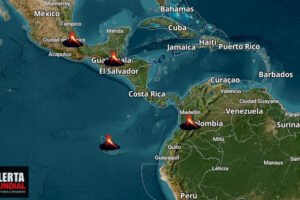 Alerta Volcánica en América Latina Popocatépetl, Machín, La Cumbre y Volcán de Fuego en Actividad