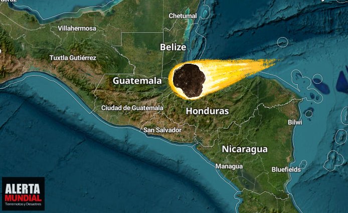 Avistamiento inusual como posible meteorito ardiendo en los cielos de la Ciudad de Guatemala